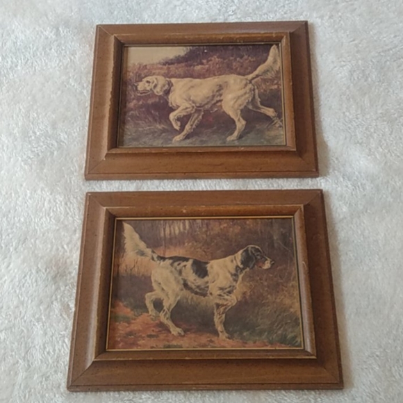 Other - Vintage Hunting Dog Picture Set (2)